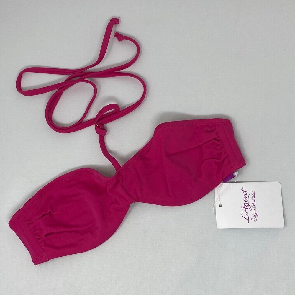 L’ Agent Provocateur Liiana Pink Bikini Top XS NWT
